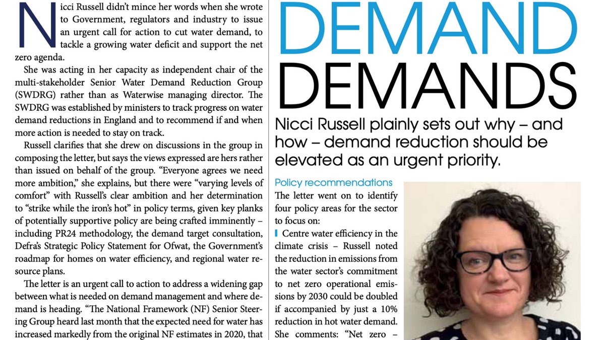 Waterwise (@waterwise) on Twitter photo In the latest edition of <a href="/TheWater_Report/">The Water Report</a>, Waterwise's MD @nicci_vasey discussed why β and how β demand reduction should be elevated as an urgent priority
bit.ly/34vnZSO
#waterwise #water #waterreductions #watersaving In the latest edition of <a href="/TheWater_Report/">The Water Report</a>, Waterwise's MD @nicci_vasey discussed why β and how β demand reduction should be elevated as an urgent priority
bit.ly/34vnZSO
#waterwise #water #waterreductions #watersaving