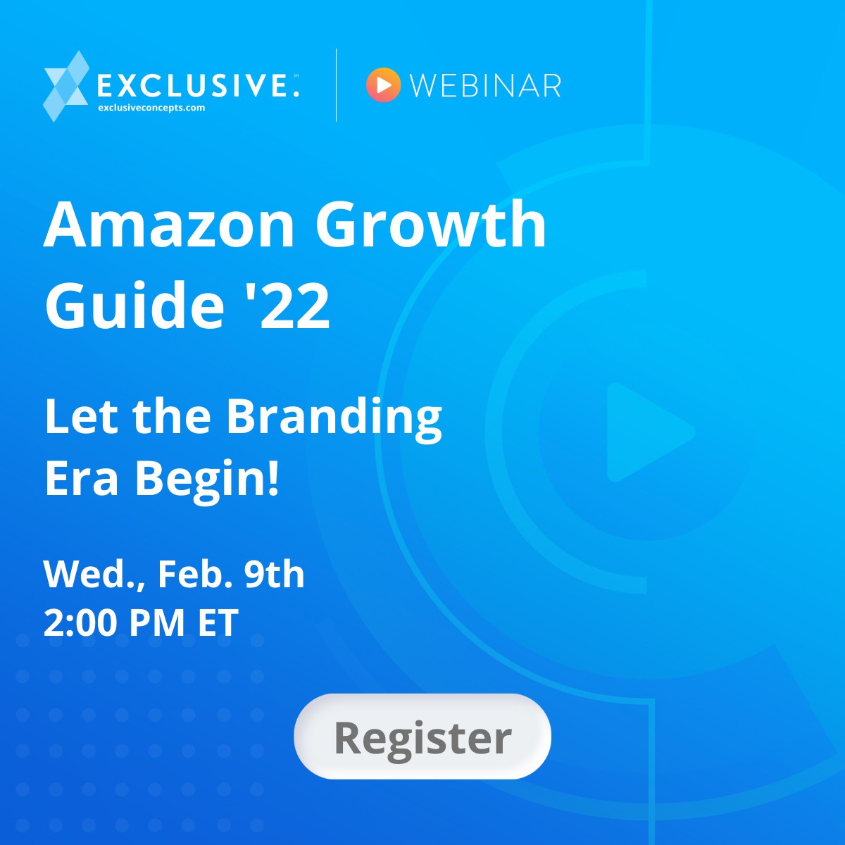 ExclusiveTweet's tweet photo. Doing business on #Amazon? Don’t miss our 2/9 Amazon Growth Guide webinar at 2 PM ET. Register now and let the branding era begin!  https://t.co/ibEzFl7iqn https://t.co/nISYj3gSZc