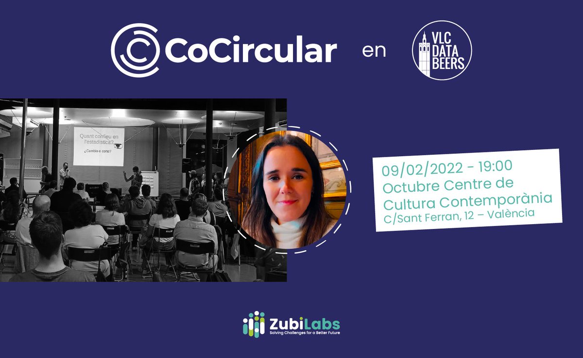 ZubiLabs's tweet photo. ¿Quieres saber cómo los datos pueden ayudarnos a terminar con los vertederos? Descúbrelo de la mano de Inés Sofía Clemente, Responsable de Marketing y Comunicación en #CoCircular, en el próximo @databeersvlc.

#AdiosVertederos #economiacircular #impactosocial #sostenibilidad https://t.co/qyEKVmjeJB