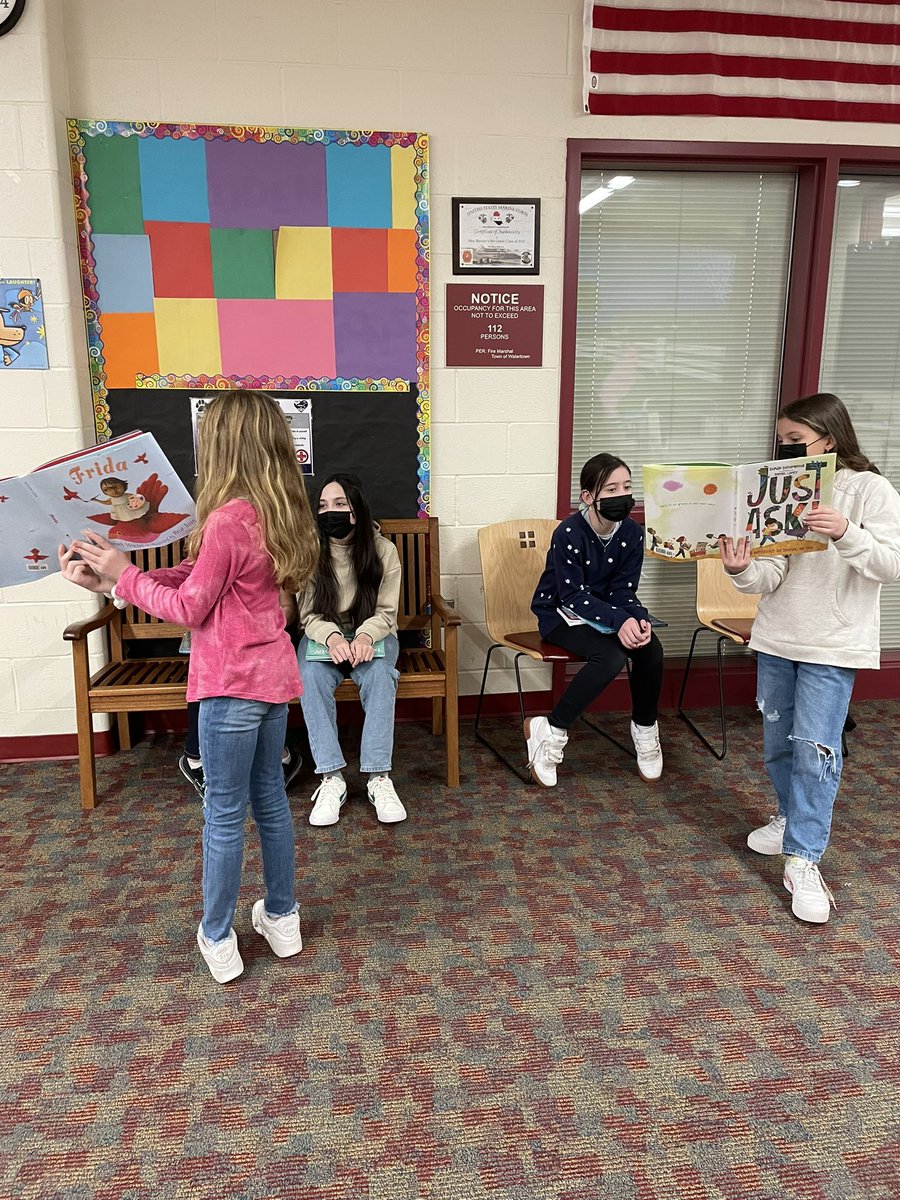 MrsSulloLibrary's tweet image. World Read Aloud Day! Students at Polk and Judson had fun choosing Nutmeg award nominated books and reading aloud to each other yesterday! @PolkESPrincipal @JudsonAdventure