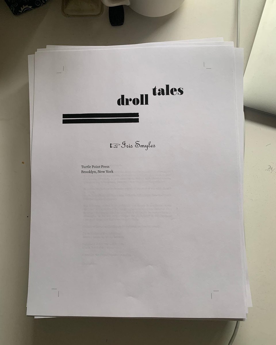 IrisSmyles's tweet photo. Final proofs and my last chance to make changes! Was up all night sharpening my pencils and gave myself a blister…
#drolltales #turtlepointpress https://t.co/SQXiDowh3m