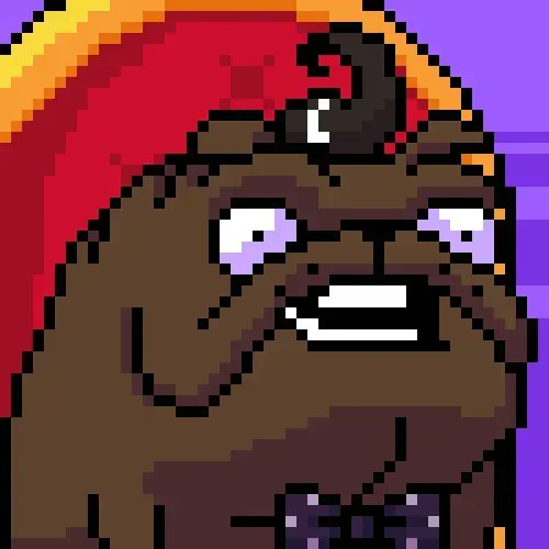 bulldroids's tweet photo. Costs 0.0 to say GM to this sexy beast..  😏 ☀️ 

gm bulldroid fam &amp; all those joining us here! 

#bulldroids #NFTs #NFTGame #P2E #NFT #nftart https://t.co/ajXD58ZLpi