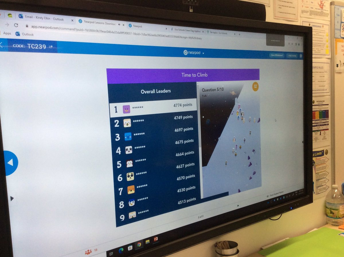 YewTreeSandwell's tweet image. 4A enjoyed using nearpod this morning as part of their times tables practice #learningwithoutlimits #timestable