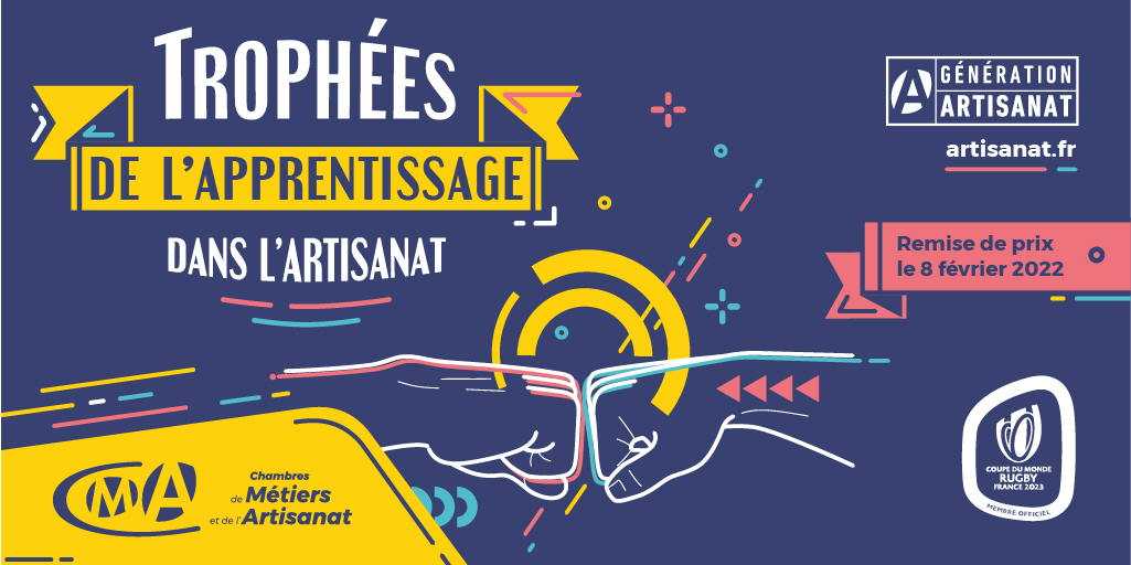 🏆 J-5 avant la remise des ”Trophées de l’#apprentissage dans l’artisanat" en présence de Frédéric Michalak🏉, parrain de cet événement unique qui met en lumière l'excellence de cette voie de formation et ses acteurs ! #GenerationArtisanat 
En direct ➡️ facebook.com/events/2611310…