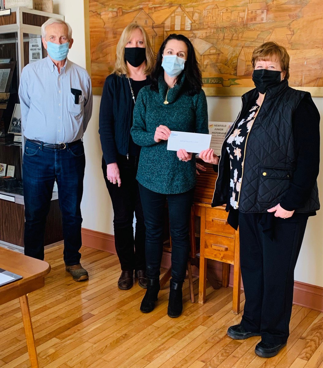 TiogaBank's tweet photo. The #TSBFoundation recently made a donation to the Newfield History and Activity Center. This Center is a collaboration between the Newfield Public Library and the Newfield Historical Society and holds many Newfield historical items. #CommunityBanking #GiveLocal #BankLocally https://t.co/auxUJ8kSFl