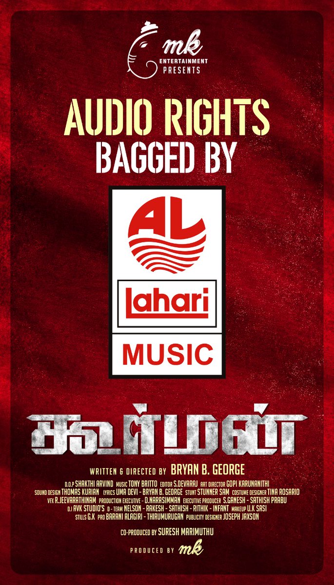 AUDIO RIGHTS BAGGED BY "LAHARI MUDICAL"
#koorman #mk4Enter
#adler_vision