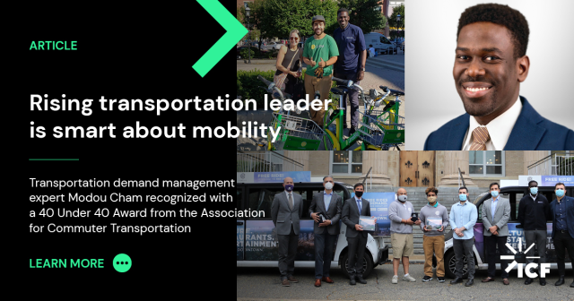 Marian_VP's tweet photo. Inspired by the work my @ICF colleague Modou Cham and his team are doing to support communities to find greener and more equitable transportation solutions. https://t.co/P0sA7W4RVx https://t.co/HPQZZnaDMx