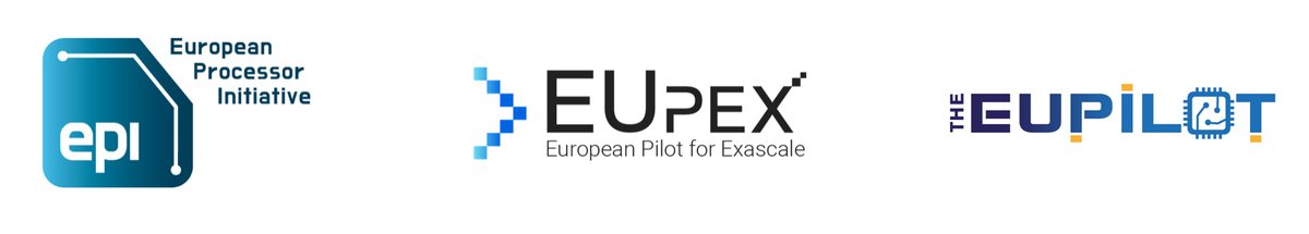 3 new <a href="/EuroHPC_JU/">EuroHPC Joint Undertaking</a> projects:

o EPI 2
o EUPEX
o The European PILOT 

launched with €140 M investment for transition towards EU #exascale while developing a world-class, competitive and innovative #supercomputing ecosystem across Europe 

eurohpc-ju.europa.eu/press-release/…

#HPC #AI