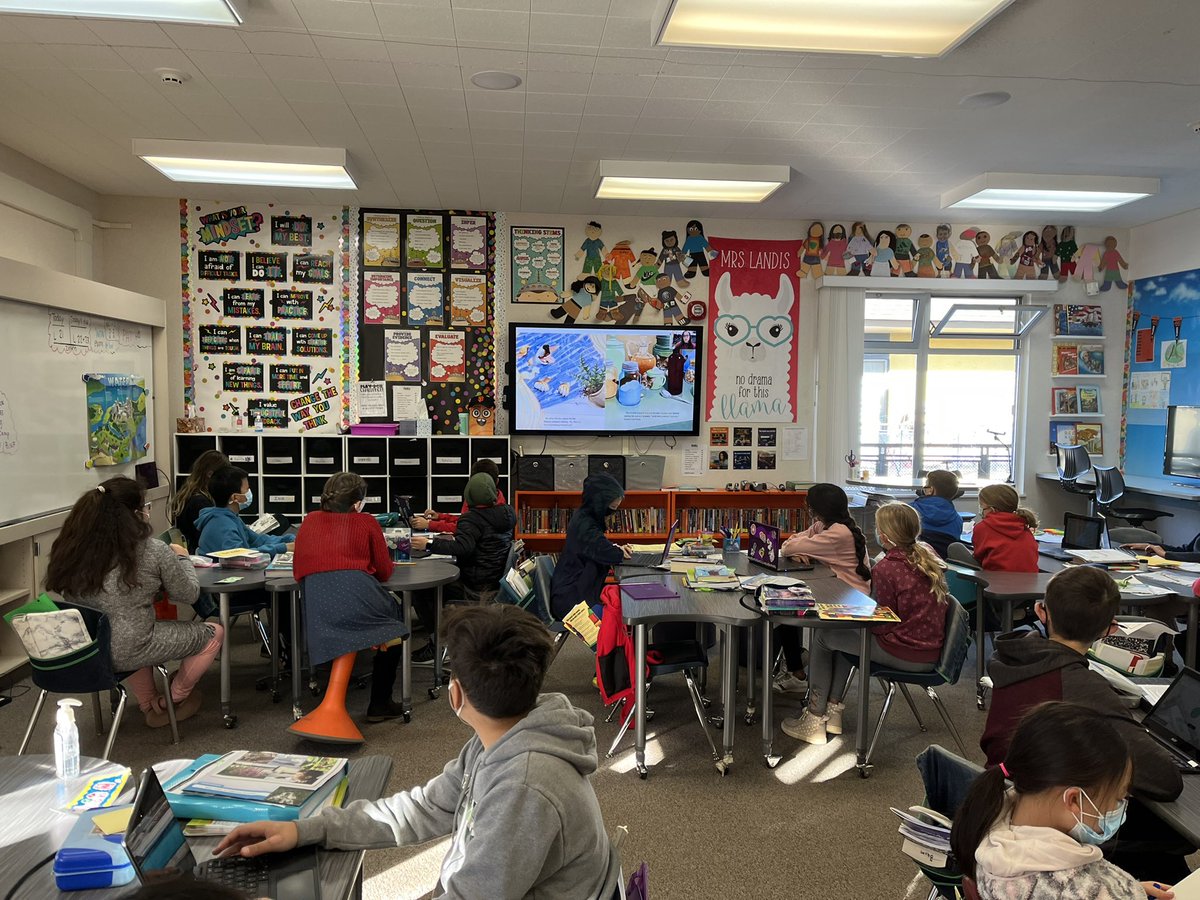mrslandis5's tweet photo. In 5th grade, we are watching one story a day from our #GuadROARS Bookfest celebration each day. Today, we heard @theresadhull’s Marley story! Such a great way to start our day &amp; such a fabulous community event! #USDlearns https://t.co/ZccoJe8Eqy