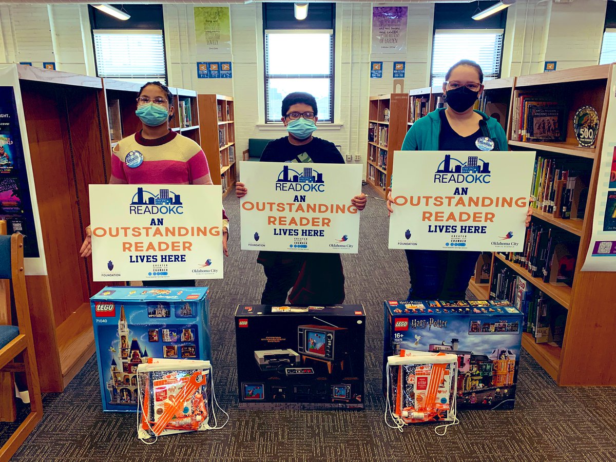 CSASMiddle's tweet photo. These top readers &amp; many more helped @CSASMiddle win the #ReadOKC Reading Challenge….AGAIN! 📚💫 @OKCPS @FoundationOKCPS #CometCity https://t.co/FBOK7Wpdc3
