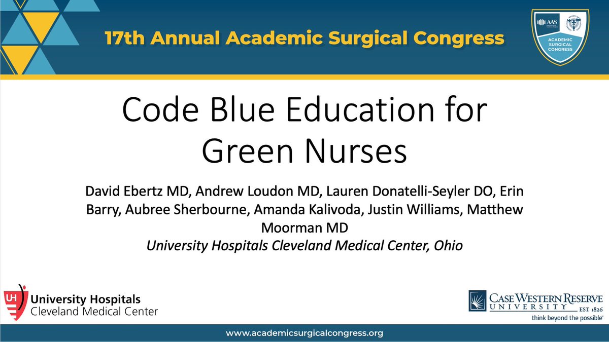 EbertzDavid's tweet photo. So proud and excited to present today our research from @UHhospitals Trauma Department with big thanks to Andrew Loudon, Lauren Donatelli-Seyler, and Matthew Moorman, for helping support me and helping me get here at #asc2022 @AcademicSurgery @UnivSurg @UHSurgeryRes #ohiopride https://t.co/MCW3jn1k7J