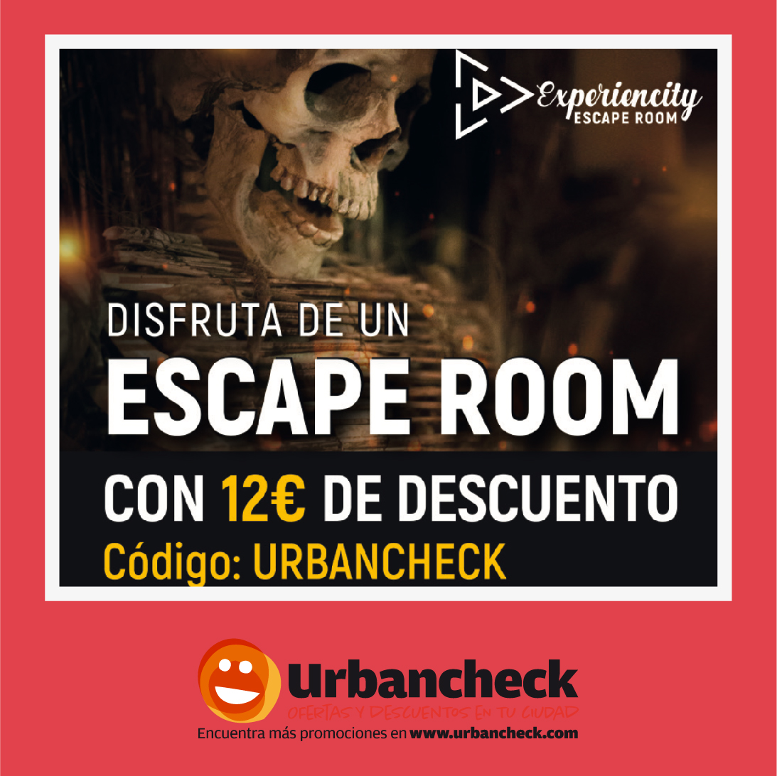 urbancheck's tweet photo. ¿No tienes ningún plan para este finde? Ven a Esperiencity Escape Rom y consigue 12 € de descuento con el código URBANCHECK. 
https://t.co/8HkN4Cuqrk
.
.
#OfertasDelDía #DescuentosHot #ofertasmagazine #ofertassemanales #ofertastodoslosdias https://t.co/NQbC3lcjKz