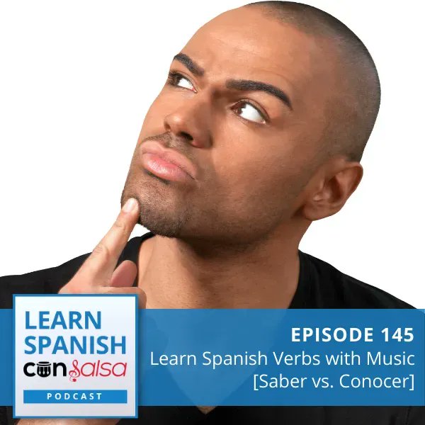 spanishconsalsa's tweet photo. NEW Episode! Learn Spanish Verbs with Music [Saber vs. Conocer] 🎶 
​
💡 In this week's episode you'll learn when to use the verbs saber and conocer with salsa and bachata music 🎼

Listen and learn how to figure out when to use each verb ▶ https://t.co/ulDfkq5XFt https://t.co/nrzngkOob2