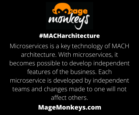 magemonkeys's tweet image. M stands for Microservices in MACH
#MACHarchitecture #moderncommerce #microservices #apifirst #cloudnative #headless