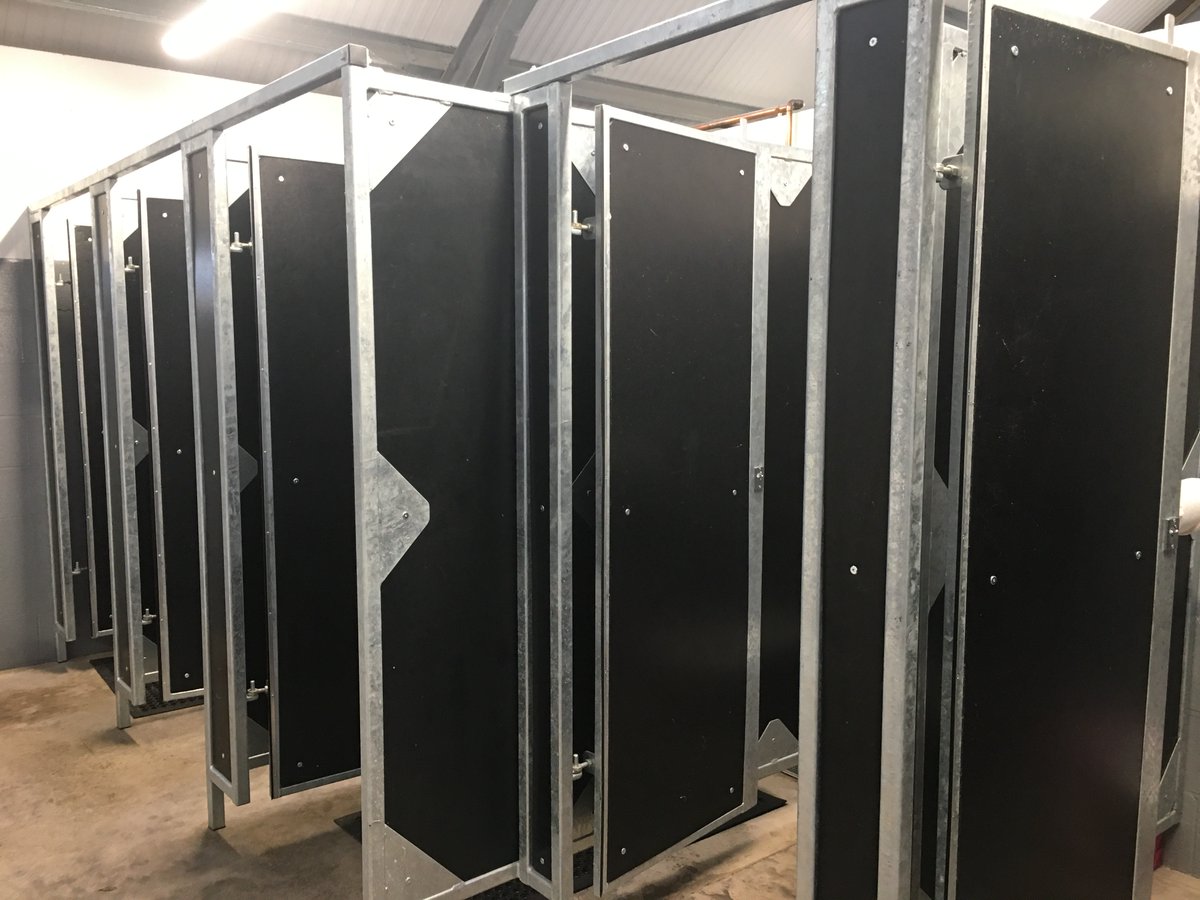 Storm Board showing it's versatility at Rue Hill Campsite  Staffordshire, smart, easy clean and hard wearing just what is needed in the shower block