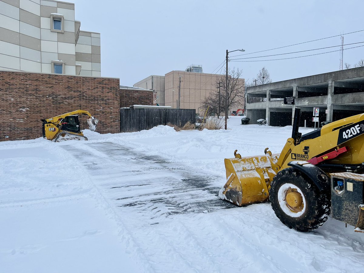 Snow days look a little different for construction workers. 

Everyone stay safe and warm today!