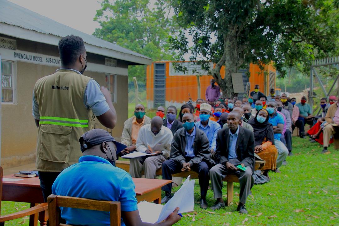 The team is in Rwengaju meeting with the community!

From day 1, the community is in charge of a Hello Hub they decide where it will go and what it will look like.

Building starts in March with the next stage of our 64 Hub build with <a href="/abrdn_plc/">Spt_5.</a>.