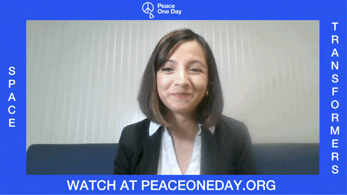 PeaceOneDay's tweet photo. First part of the Peace Transformers panel featuring Rhea Mahanta, Hajer Sharief and Kasha Sequoia Slavner, moderated by Will Njobvu. Visit https://t.co/LPaMXn9zPL for more information about the show. https://t.co/bk96wnNL28