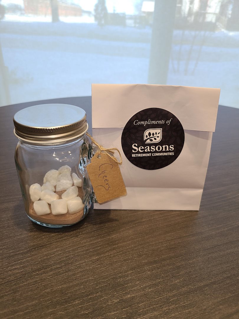 SeasonsRC's tweet photo. The residents involved in the Seniorosity™ program at Seasons St. Thomas dropped off hot chocolate mixes and freshly made cookies at the fire station to thank the firefighters for their hard work and dedication to the local community! https://t.co/7wNVvWVg10