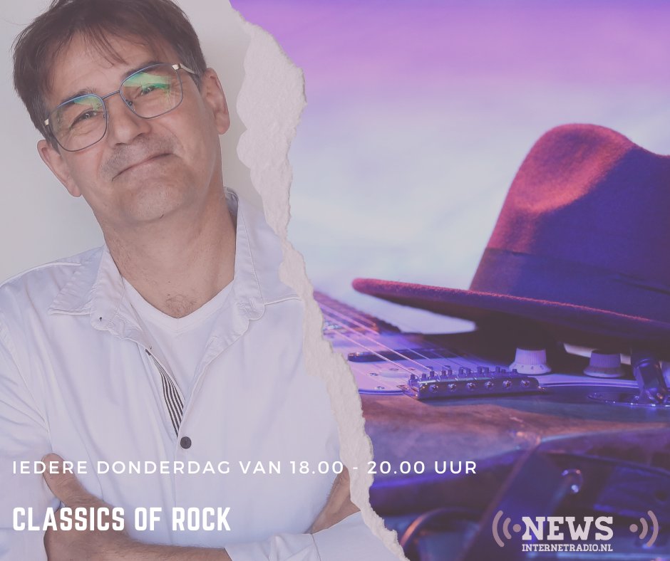 NewsInternetRad's tweet photo. Classics of Rock: iedere donderdag van 18.00 tot 20.00 uur de mooiste classics of rock met @AntonPM! #newsinternetradio #pophits #hits #welovemusic #wereldwijd #worldwide #internetradiostation #internetradio #radio #radiostation #webradio #muziek #music #north #east #west #south https://t.co/2pZpXtmxsz