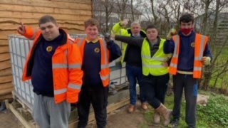 YPendalar's tweet photo. Job da iawn, profiad gwaith gyda @Wild_Elements great job lads during workexperience with #wildelements @GyrfaCymru @papurdre https://t.co/nwohPVE06H
