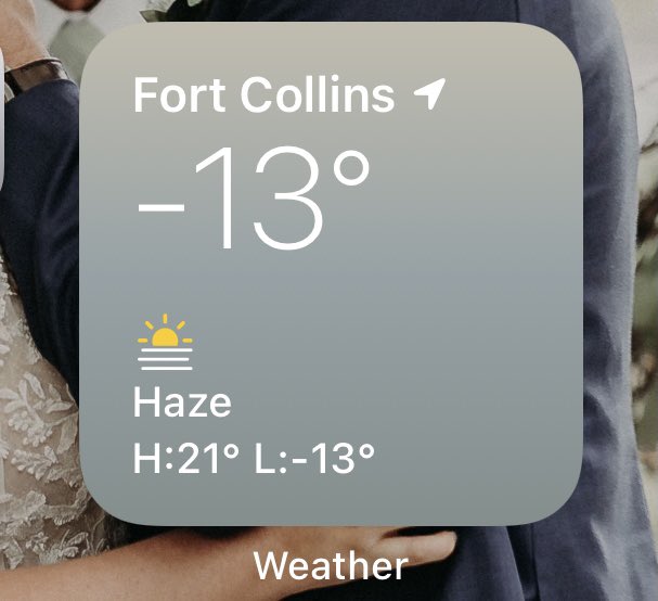 Oh, good morning Colorado.🥶