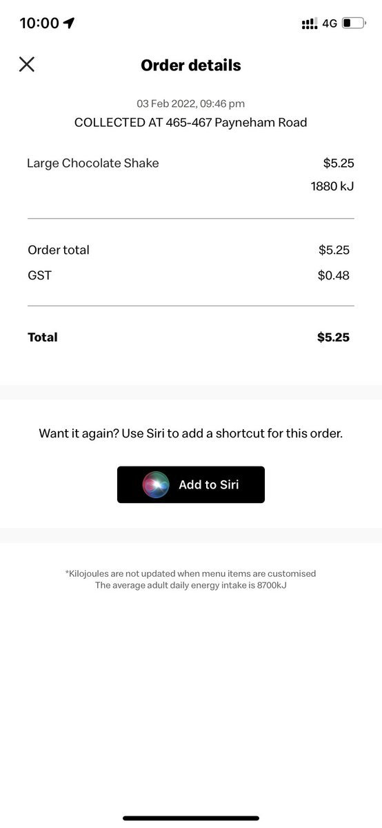 BenyuanMa's tweet photo. @maccas this is so weird, bought a large chocolate shake and the point not added https://t.co/n3TPLMYoQC