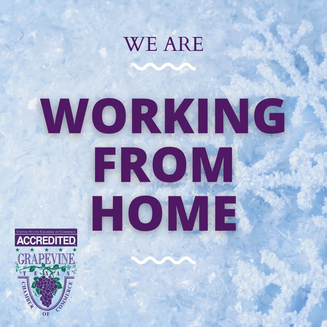 The Chamber Office will be closed today, but rest assured we are still working for our Member Businesses from home.  All City offices are closed today as well.  Stay safe and warm!
