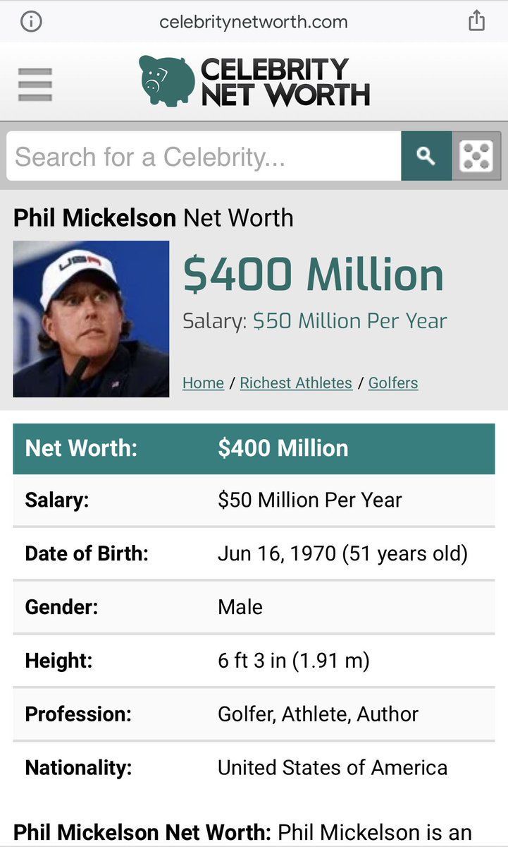 <a href="/MMcEwanGolf/">Michael McEwan</a> He needs more money, how can you be so inconsiderate?