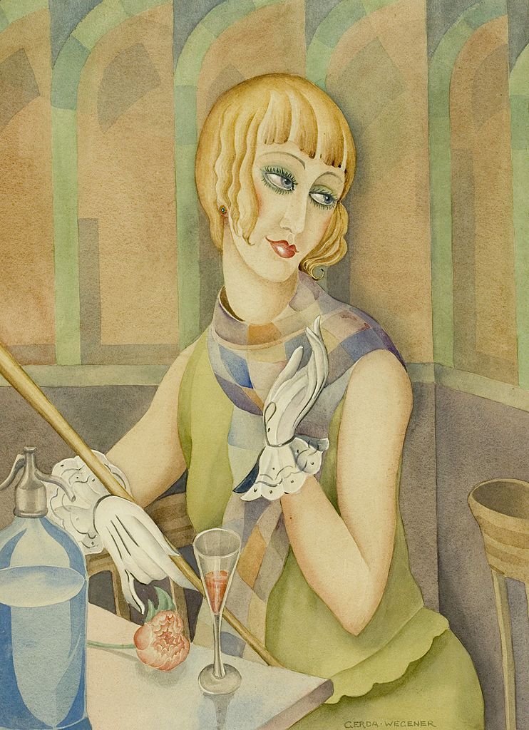 vagina_museum's tweet photo. Since it's #LGBTHistoryMonth, let's celebrate the sapphic urge to spend the 1920s prolifically creating beautiful female gaze art of your wife. Here is a thread of some of Gerda Wegener's paintings and illustrations of her wife, Lili Elbe. 

Portrait of Lili Elbe, 1928 https://t.co/Uuy67819vG