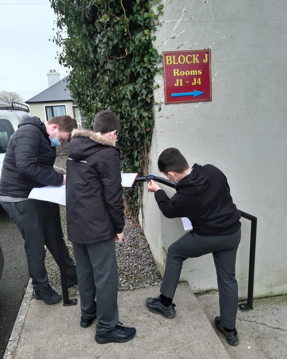 StStpatricksss's tweet image. 1st Year Maths class putting their geometry measurement skills to good use. #mathseyes #mathsinlife #mathswalk