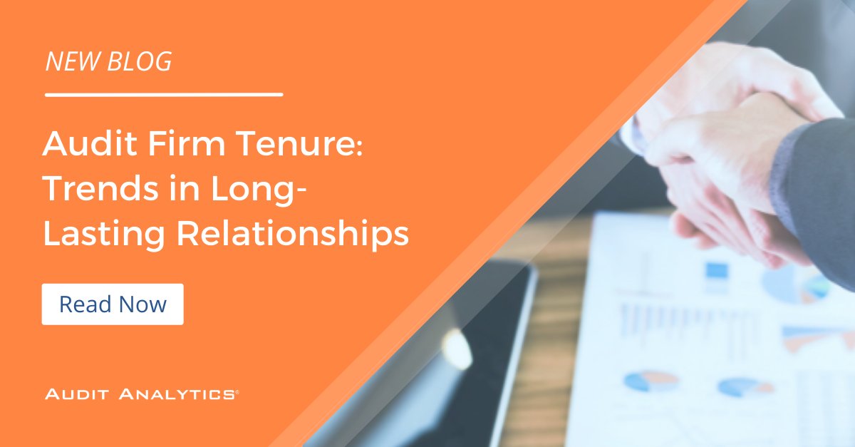 AuditAnalytics's tweet photo. How long is the average audit firm tenure? Auditor relationships vary largely depending on company size. Our latest blog covers average auditor tenure and trends in 100-year-old auditor relationships.
https://t.co/9lN2CbsokX
#auditortenure #russell3000 #newblog #auditanalytics https://t.co/DgSSntruTf