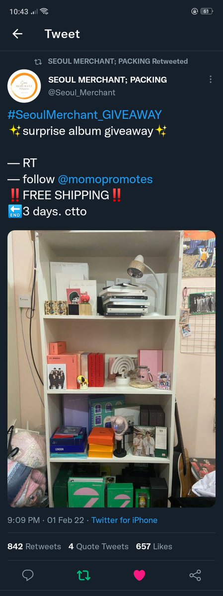 imLyn91's tweet photo. @Seoul_Merchant @momopromotes Done 🙂🙏🙏 https://t.co/1LLwPwI2bj