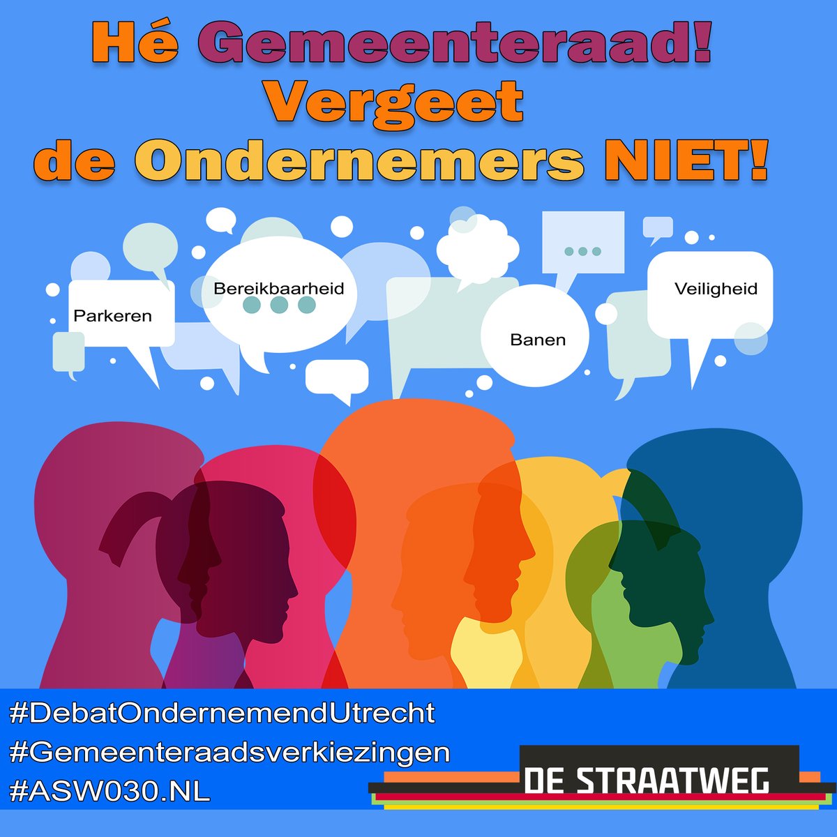 030ASW's tweet image. 28 februari: Debat Ondernemend Utrecht! 
Voor, door en met Utrechtse ondernemers en maar liefst 14 politieke partijen.