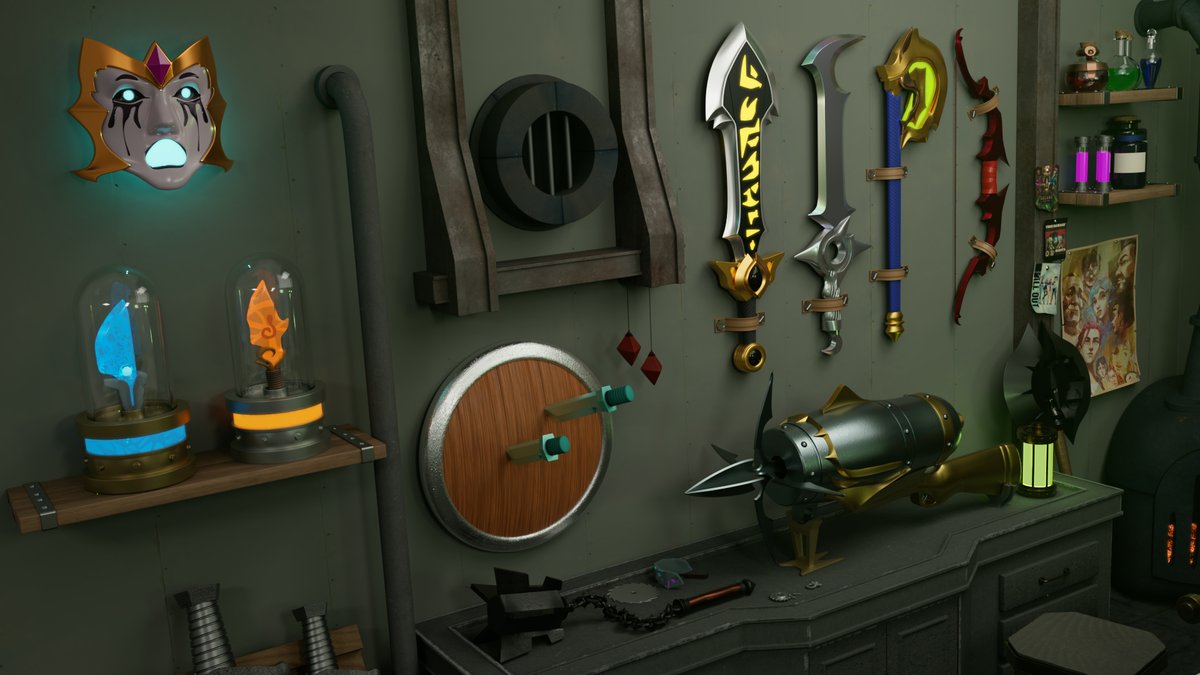 knuckle_prod's tweet photo. Benzo's Shop (@arcaneshow x @LeagueOfLegends)

#3dart #3dmodeling #LeagueOfLegends  #LeagueOfLegendsFanArt #arcane #arcanefanart #FANART 

Full project on Behance:
https://t.co/Ek37GsG6Br https://t.co/J6Qq0Z7Cr5