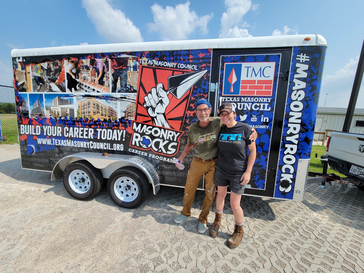 Texas Masonry Council is coming to town Monday 2/7/2022 to instruct students in the art of brick laying. So excited for our students!