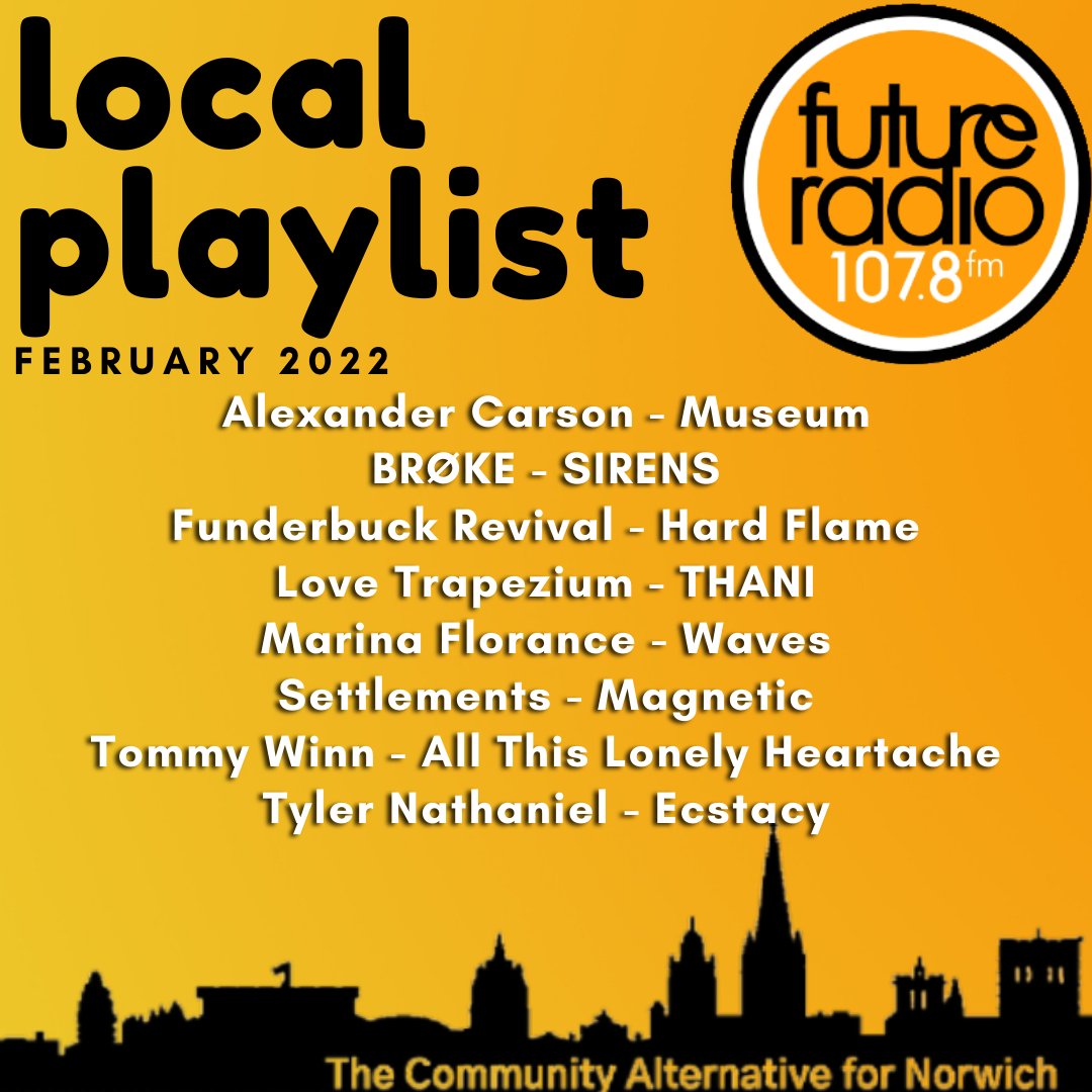 It’s February and our monthly local playlist is here, full of music from Norfolk-based artists. These tracks will be played on the station over the next month, in celebration of the artists that have been continuing to create musical masterpieces. 🎧
open.spotify.com/playlist/3HDlC…