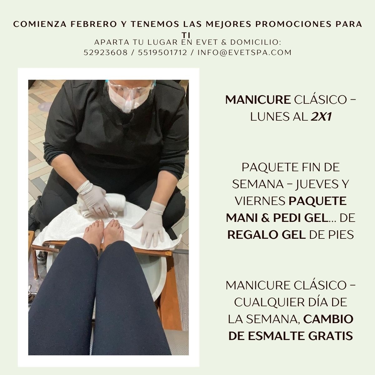 SpaEvet's tweet photo. Ustedes se merecen las mejores rebajas, por ello creamos estas opciones para ti en este mes tan especial.💫💅🏼 https://t.co/suE7oYKlLC