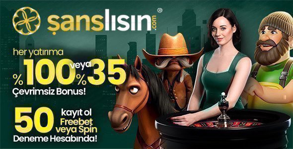 📢#Şanslısın'da Herkese Yatırımsız 50 Freespin!
 👉Hesabımızı takip et,RT yap!
🗣️ Kullanıcı adını #Şanslısın etiketiyle paylaş!
✅İlk Yatırıma %100 #Çevrimsiz Bonus!
✅Her Hafta %120 Kolay #Çevrimli!
✅Her Yatırıma %35 #Çevrimsiz Bonus!

🔗 redly.vip/OGYoR1Q