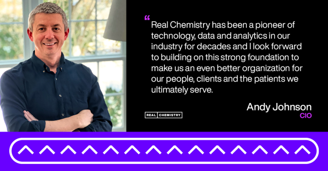 psimas1's tweet photo. As @RealChemistry_'s new Chief Information Officer, Andy Johnson will help us truly connect the dots and intertwine our many capabilities to benefit our people and clients. Welcome, Andy! https://t.co/12wZUxVOUz https://t.co/YhnUTzWuF6