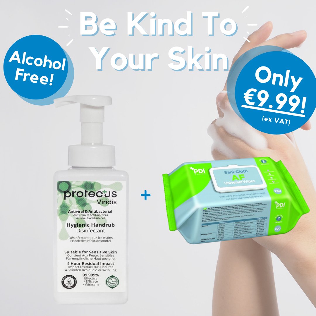hiberniamedi's tweet photo. New Bundle Deal is here! Be Kind To Your Skin!👇🏻
🔹Includes:
🔹Sani-Cloth AF Universal Disinfection Wipes. 200 X
🔹Protectus Viridis Foam Hand Sanitiser – Pump – 450ml
🔗https://t.co/VpaOLpCimE #COVID19 #covid19protection #COVID19Pandemic #covid19ireland #covidireland https://t.co/sE9t9AoHYc