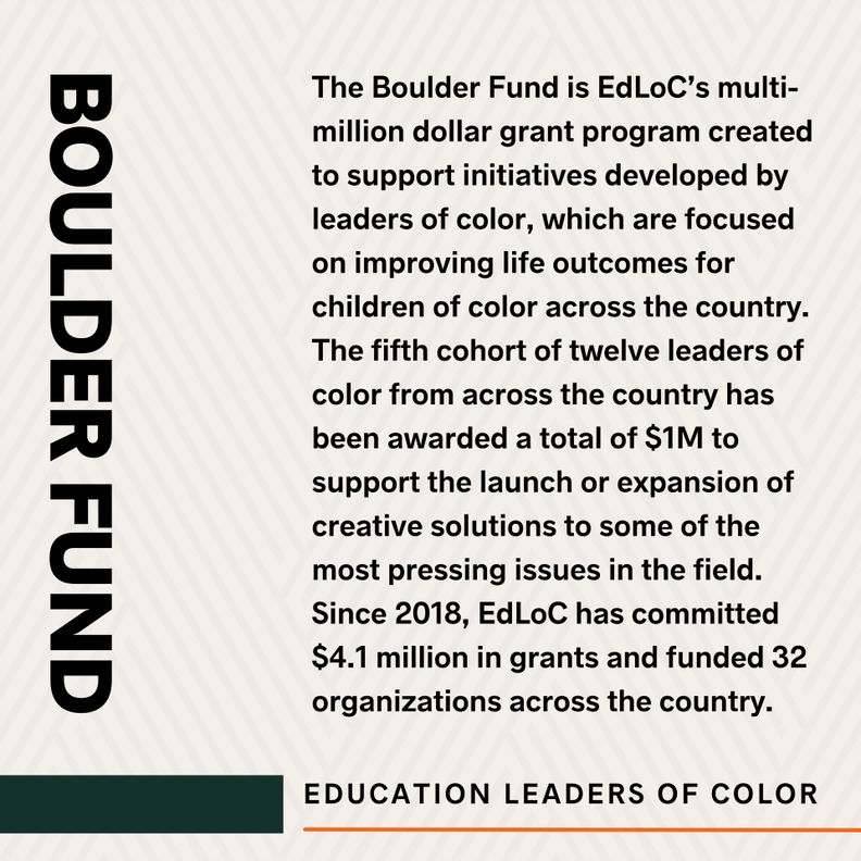 Schusterman_Org's tweet photo. ICYMI: An impressive fifth cohort of recipients of @WeAreEdLoC’s #EdLoCBoulderFund has been announced. These investments will catalyze generational wealth for youth of color across the country. Read all about it here: https://t.co/vgQ2grANzH https://t.co/OrB9ekAcm6