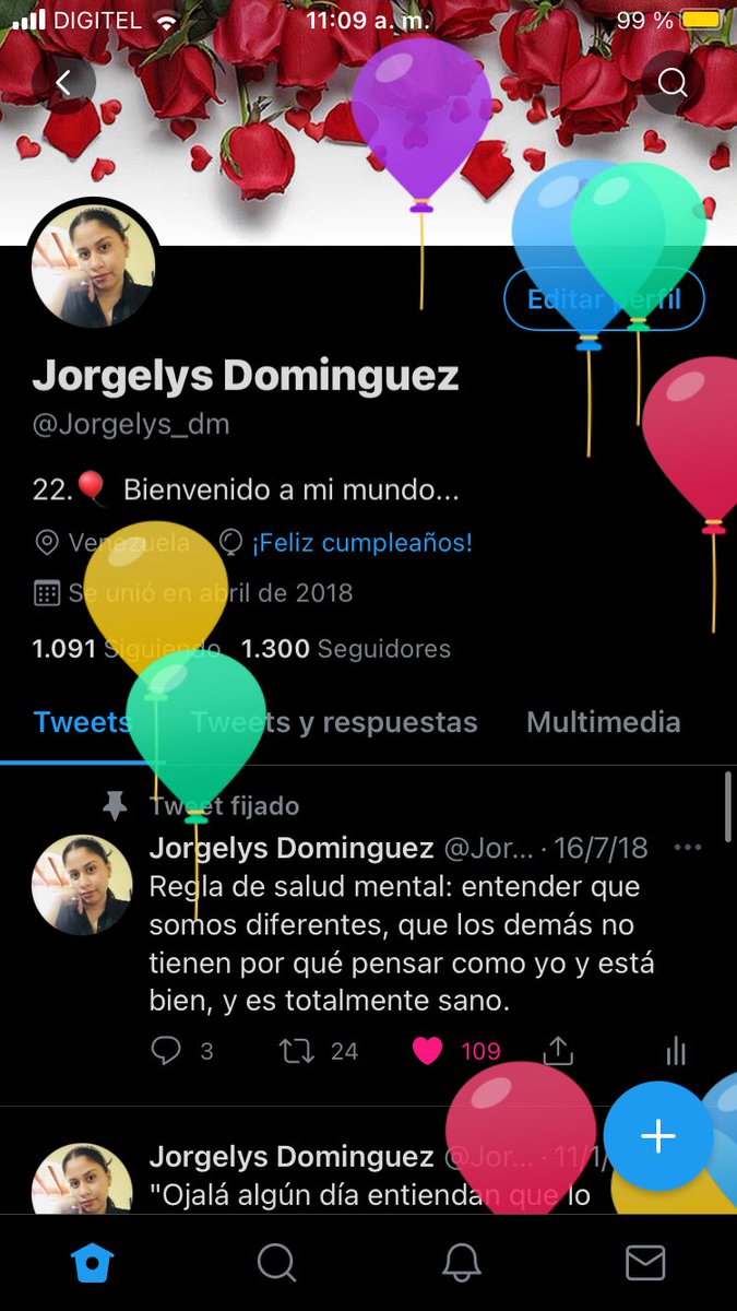 Jorgelys_dm's tweet photo. Y pues sí, hoy es mi cumpleaños 🎈Feliz cumpleaños para mí🥳 https://t.co/Jk13UiJtb8