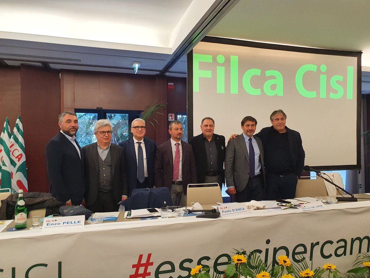 FilcaCisl's tweet photo. Paolo D'Anca è stato confermato segretario generale della Filca Sicilia. Eletti anche i due segretari che lo affiancheranno: sono Francesco Danese (Palermo) e Giuseppe Famiano (Messina). https://t.co/xcxsIIGKmu