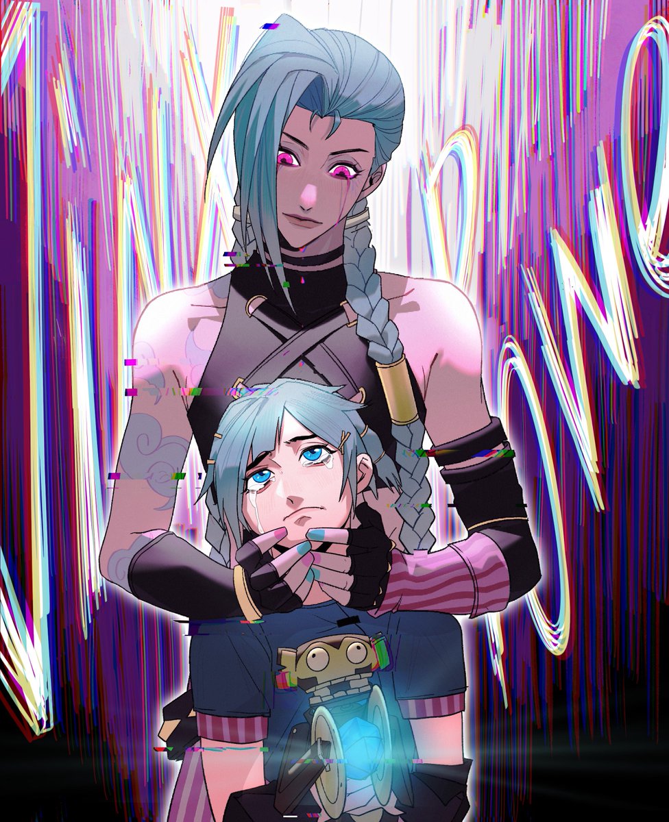 AAAADDDDing's tweet photo. #LeagueOfLegends #Jinx #arcane 
也是之前画的金克丝和爆爆 https://t.co/7nCvrzk49c