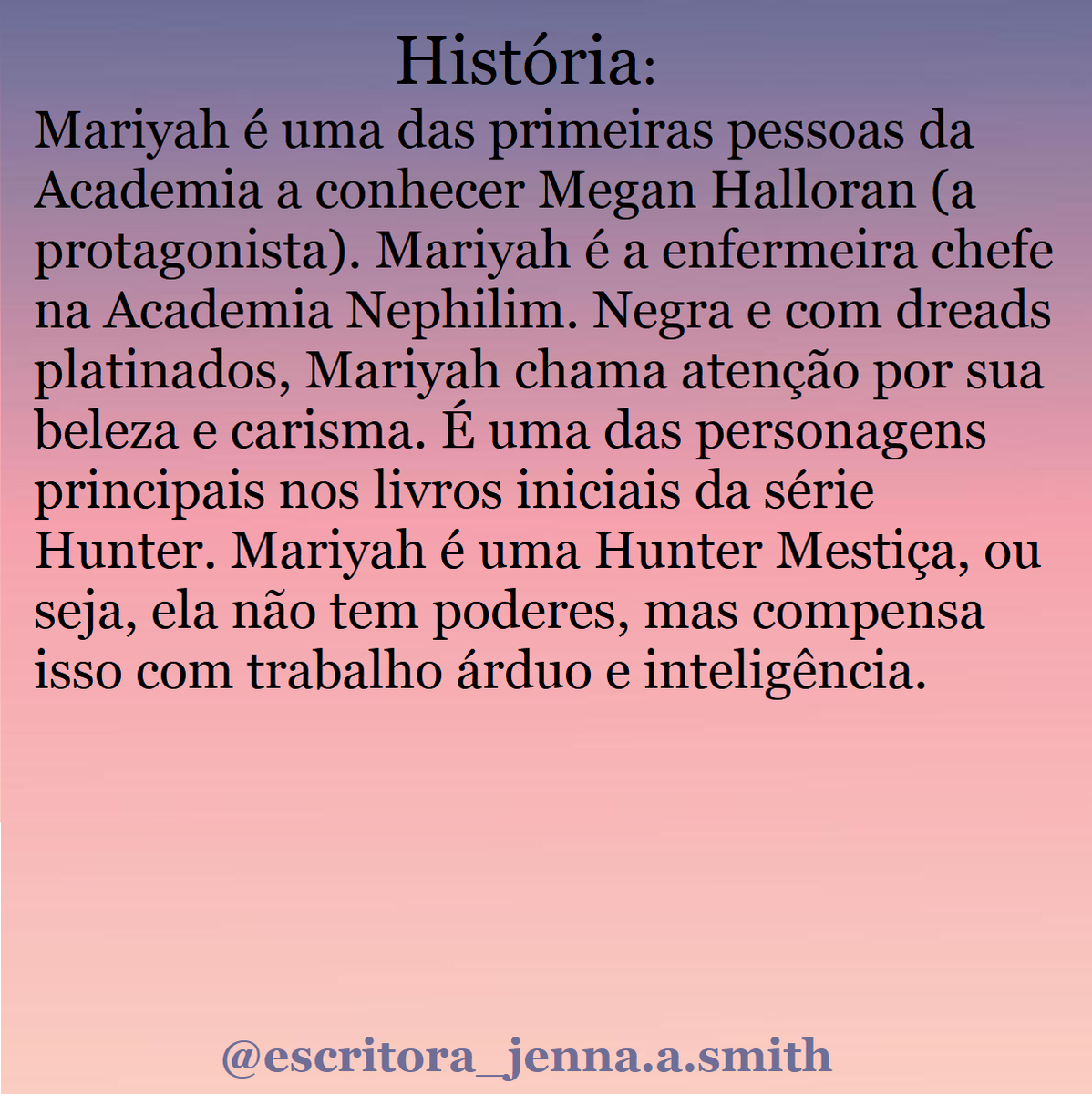 Jenna_ASmith's tweet photo. Livro: HUNTER - Eu sou a Presa
autora: Jenna A Smith
#jennaasmith #escritora #hunter #eusouapresa #mariyah https://t.co/Z2ZiHlcXMf