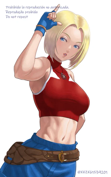 『THE KING OF FIGHTERS 』シリーズ
ブルー・マリー
#格ゲーキャラ描こうぜ
#2月SNKキャラ誕生祭 #KOF15 #KOFXV

本日2月4日はブルーマリーさんの誕生日
おめでとうございます🎂
バッキュ～ン🎉 