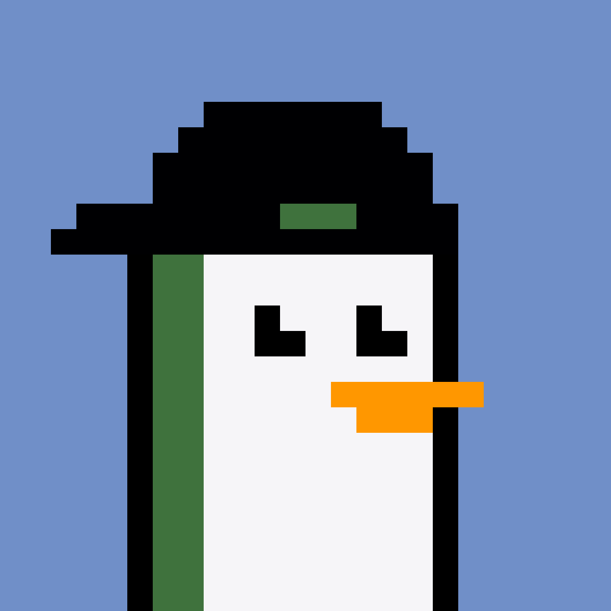 learningsper's tweet photo. Researched @peskypenguins and added it to my long-term blue chip collection

They have a brilliant deflationary mechanism called The Snowball. When a secondary sale royalties fund grows enough, it sweeps the floor &amp; burns the penguins.

Say hello to my new clean boy. 

NOOT NOOT https://t.co/6QxR8rRdeR