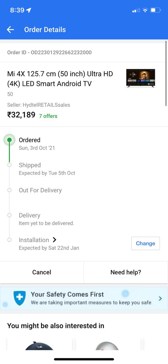 Shah_Manasvi's tweet photo. @Flipkart @flipkartsupport  Have been struggling to get refund for this order which you are unable to fulfill for last 4 months. No customer support!! No email replies!! https://t.co/liETsCtkTS