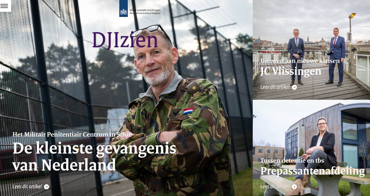 De nieuwe editie van #DJIzien is uit. Met onder andere artikelen over de Top600-aanpak, forensische zorg en de schakel tussen detentie en tbs:👉👉magazines.dji.nl/djizien/2022/0…
